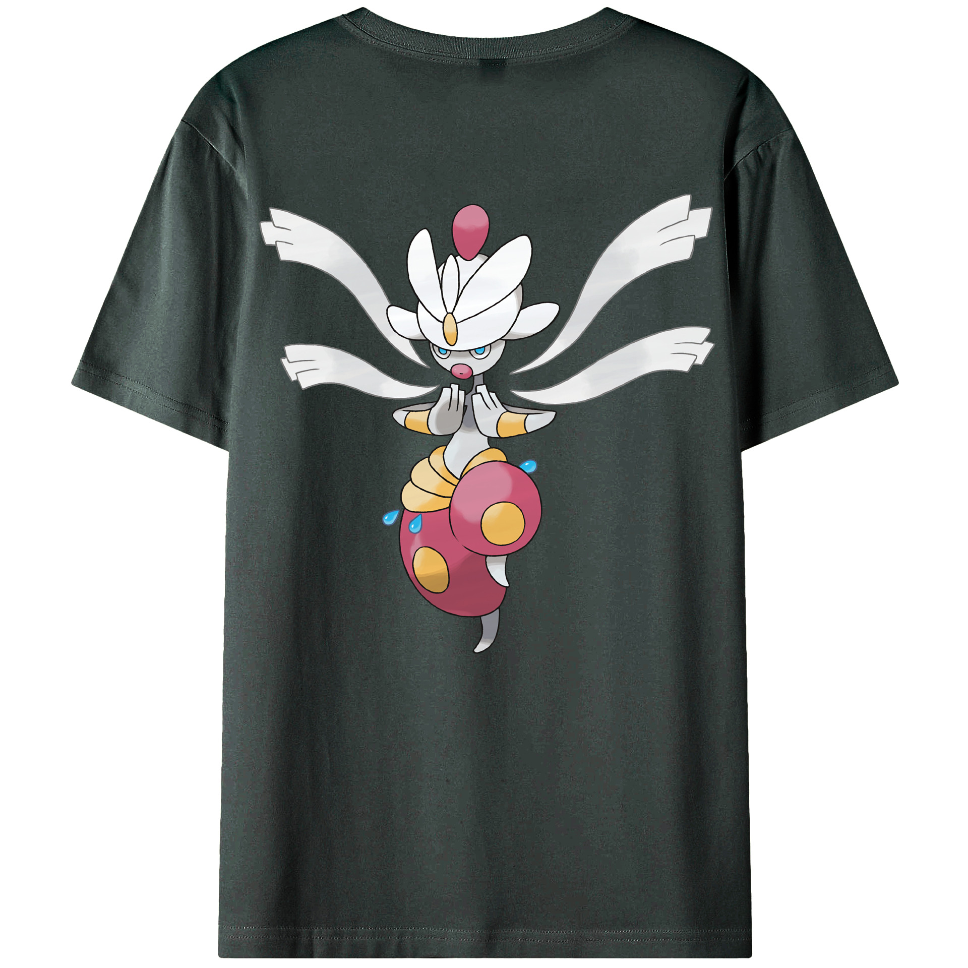 （画像用） ポケットモンスター Pokémon 綿100％ メンズ半袖Tシャツ（バックプリント） 通気性